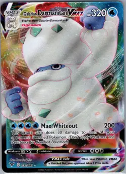 Galarian Darmanitan VMAX 037/185 SWSH04: Vivid Voltage - Pokemon Card - NM - Image 1