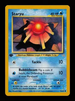Staryu 56/64 1st Edition Common Neo Revelation Pokemon Cards - Image 1