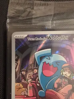 Team Rocket's Wobbuffet 203 Sv: Scarlet & Violet Sealed Promo Pokemon Card - Image 2