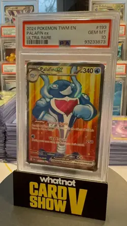 2024 Pokemon TWM EN Palafin ex Ultra Rare #193 GEM MT 10 Cert: 93233873 - Image 1