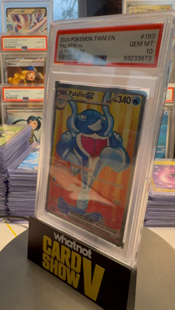2024 Pokemon TWM EN Palafin ex Ultra Rare #193 GEM MT 10 Cert: 93233873 - Image 2