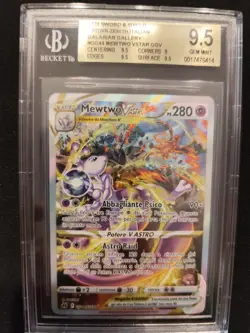 Carta Pokemon PSA BGS 9,5 MEWTWO V ASTRO PROMO GG44/GG70 ITA Set ZENIT REGALE Gx - Image 4