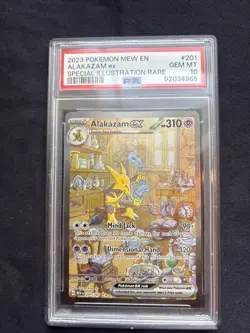 Pokemon Alakazam EX TCG Card 201/165 SV Scarlet & Violet 151 NM Condition - Image 1