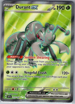 Durant ex 215/191 SV08: Surging Sparks - Pokemon Card - NM - Image 1