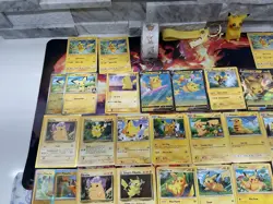 Pokemon Pikachu 59 Card Lot – Pichu, Raichu, Base/Neo/EX/XY, FA UR + Free Items - Image 2