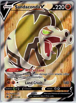 Sandaconda V (Full Art) 175/198 SWSH06: Chilling Reign - Pokemon Card - NM - Image 1