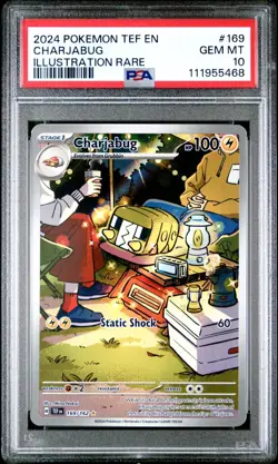Pokemon Temporal Forces #169 Charjabug PSA 10 Illustration Rare - Image 1