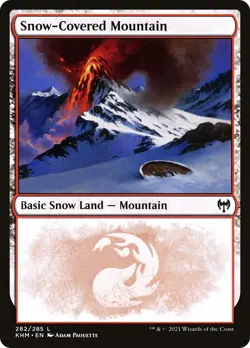 Snow-Covered Mountain Kaldheim Foil 282 NM MAGIC cards - Image 1