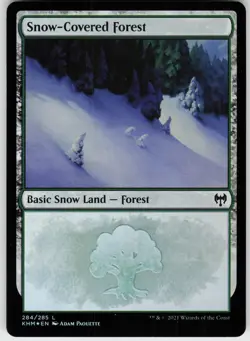 FOIL SNOW-COVERED FOREST (284) 284 LAND NEAR MINT - Image 1