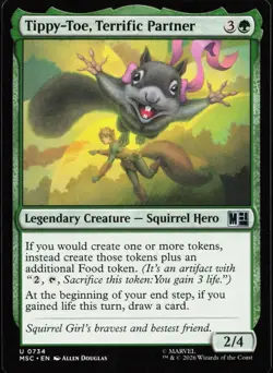 Tippy-Toe, Terrific Partner 734 Commander: Marvel Super Heroes MTG NM - Image 1
