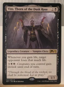 Mtg VITO, THORN OF THE DUSK ROSE NM M21 127/274 -Argo- - Image 1