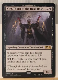 Mtg VITO, THORN OF THE DUSK ROSE NM M21 127/274 -Argo- - Image 3