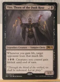 Mtg VITO, THORN OF THE DUSK ROSE NM M21 127/274 -Argo- - Image 5