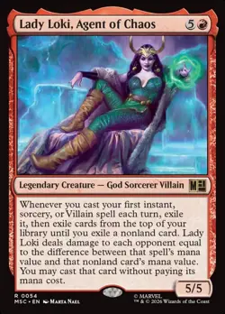 Lady Loki, Agent of Chaos Marvel Super Heroes Commander #54 Magic TCG - Image 1