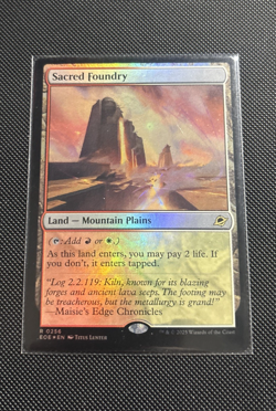 MTG - Sacred Foundry - FOIL - Land (Mountain/Plains) - EOE #256 - Rare - Image 1