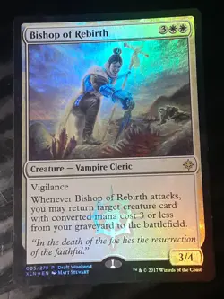 Bishop of Rebirth FOIL , Ixalan , Light play , MTG, FREE SHIPPING - Image 1