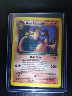 Pokemon Dark Charizard TCG Non-Holo Rare Card 21/82 Team Rocket - Image 1