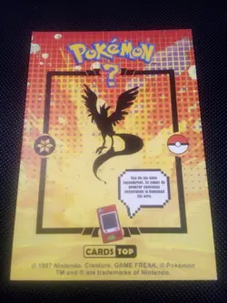 Pokemon 2024 Card Tops Pokedex Database Set Articuno 144 Peru US Seller - Image 2