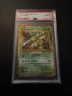 2023 PSA 10 GEM MINT Pokemon SCYTHER 006/032 Collezione Classica CLF JAPANESE - Image 1