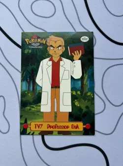 TV7 Professor Oak Topps 1999 TV Animation Series Pokemon - Image 1