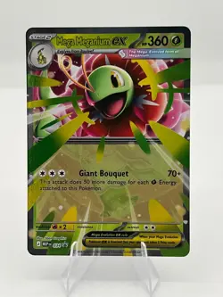 Mega Meganium ex 034 Holo Promo ME: Mega Evolution Promo Pokemon Near Mint - Image 1