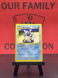 Wartortle 42/102 Base Set Shadowless Uncommon 1999 WOTC Pokemon TCG MP - Image 1