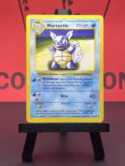 Wartortle 42/102 Base Set Shadowless Uncommon 1999 WOTC Pokemon TCG MP - Image 2
