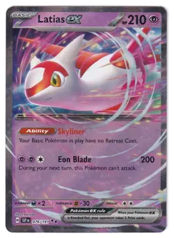 Pokemon TCG Latias ex 076/191 Double Rare Surging Sparks Holo NM - Image 1