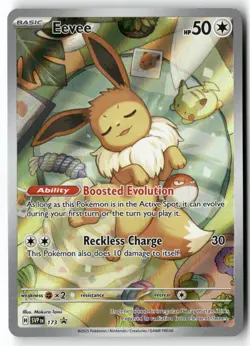 EEVEE (PRISMATIC EVOLUTIONS ETB) 173 HOLO SCARLET & VIOLET PROMO POKEMON NM - Image 1