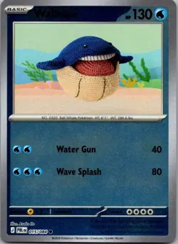 Wailmer 015/084 Common Pitch Black Pokemon Reverse Holo Near Mint - Image 1