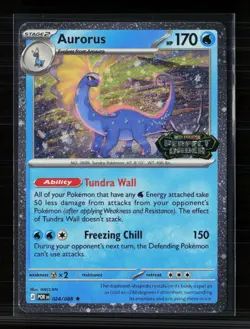 Pokemon 2026 Mega Evolution – Perfect Order Aurorus #24/88 Stamp - Image 1