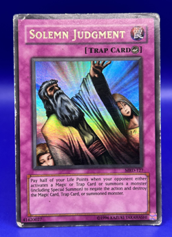 Yu-Gi-Oh! Solemn Judgment Ultra Rare Unlimited MRD-127 HP DAMAGED - Image 1
