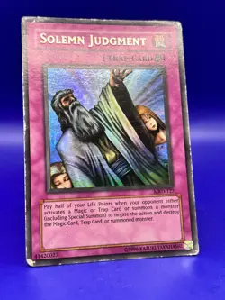 Yu-Gi-Oh! Solemn Judgment Ultra Rare Unlimited MRD-127 HP DAMAGED - Image 3