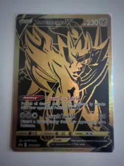Zamazenta V SWSH077 Promo Holo Near Mint Condition Black Star Promo - Image 1