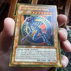 Yu-Gi-Oh! Dark Magician of Chaos Foil GLD1-EN016 Limited Edition Gold Rare LP - Image 2