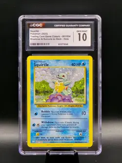 Pokemon TCG | Squirtle 001/034 Trading Card Game Classic | CGC 10 - Image 1