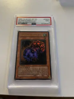Yugioh 2004 Ultimate Insect LV1 1st Ed Ultimate Rare PSA 9 MINT - Image 1