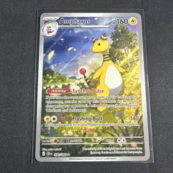 2026 Pokemon Mega Evolution Chaos Rising Ampharos Illustration Rare #090/086 - Image 1