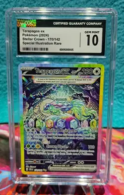 ✨✨SIR Pokemon / Terapagos Ex 170/142 ENG / Stellar Crown / CGC Gem Mint 10 💥 - Image 1