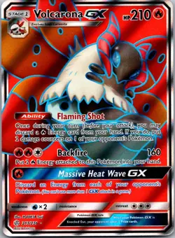 Volcarona GX 213/236 Ultra Rare Cosmic Eclipse Pokemon Holo Near Mint - Image 1