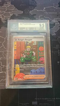 Lt. Surge’s Bargain BGS Beckett 9.5 Gem Mint SIR Pokemon Mega Evolution - Image 1