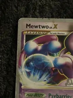 Pokemon Mewtwo LV.X #144 David Cohen Signature,2009 World Championships/ DAMAGED - Image 4