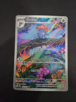 Pokemon TCG Gloom 198/197 SV03 Obsidian Flames Illustration Rare Holo Eng 80 HP - Image 1