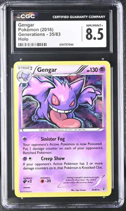 Gengar 35/83 Holo Generations Pokemon CGC 8.5 - Image 1