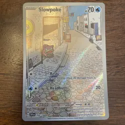 Pokemon Slowpoke 204/198 Illustration Scarlet & Violet Base Set - Image 1