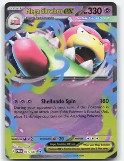 Mega Slowbro ex 031/084 Double Rare Pitch Black Pokemon Holo Near Mint - Image 1