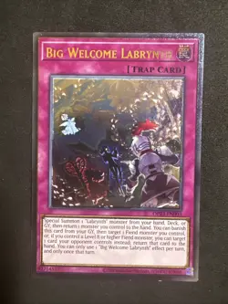 Yu-Gi-Oh! Big Welcome Labrynth OP23-EN003 Ultimate Rare Foil Shift Euro - Image 1