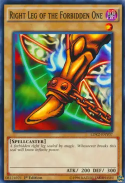 Right Leg of the Forbidden One - LDK2-ENY07 - Common - 1st Edition Lightly Playe - Image 1