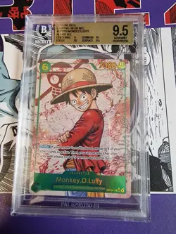One Piece Monkey.D.Luffy OP13-118 Alt SEC English BGS 9.5 - Image 1
