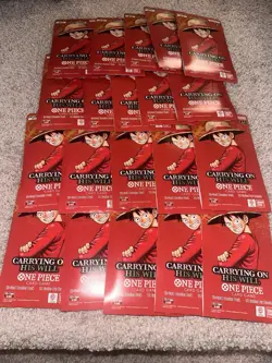 One Piece OP-13 Carrying on His Will Sleeved Blister Packs - Lot of 20 - Image 2